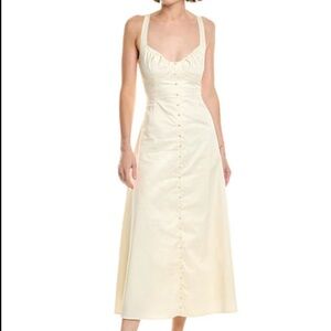 WeWoreWhat Cream Midi Dress